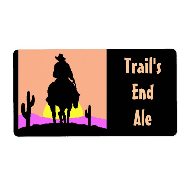 Trail's End Homebrew Bottling Zuhause Brew Labels (Vorne)