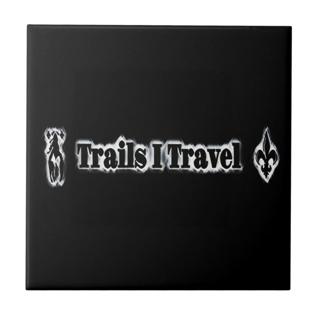 Trails I Travel Keramik Tile Fliese (Vorderseite)