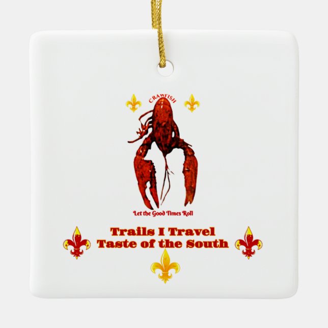 Trails I Travel Taste of the South Keramikornament (Vorderseite)