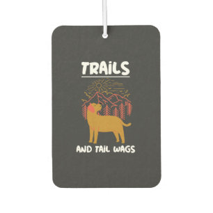 Trails und Schwanzwedeln Labrador Retriever Autolufterfrischer