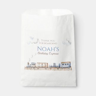 Train Birthday Favor Bags Geschenktütchen