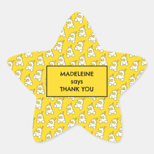 Train Birthday Party Goody Bag Stern-Aufkleber