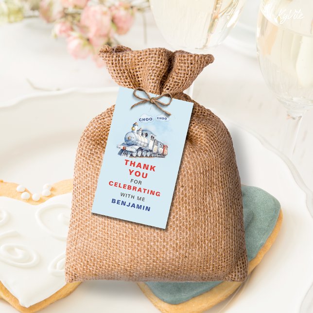 Train Birthday Vielen Dank, dass Sie das Geschenks Geschenkanhänger (Von Creator hochgeladen)