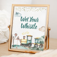 Train Boy Birthday Nass Your Whistle Sign