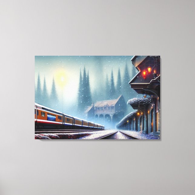 Train Canvas Print Leinwanddruck (Vorderseite)