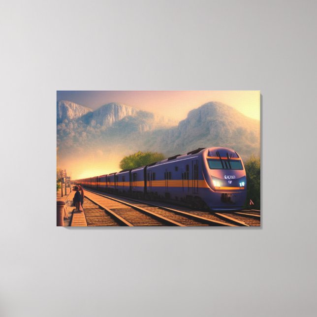 Train Canvas Print Leinwanddruck (Vorderseite)