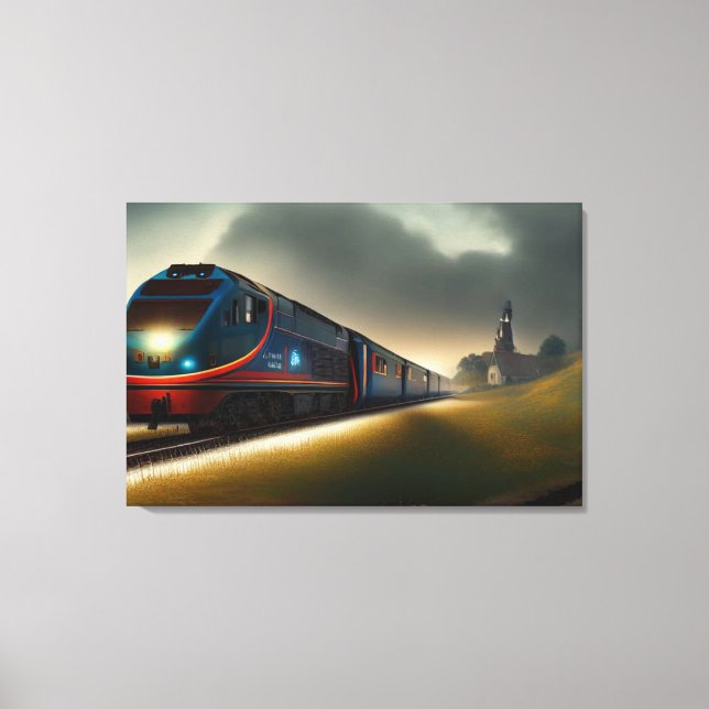 Train Canvas Print Leinwanddruck (Vorderseite)
