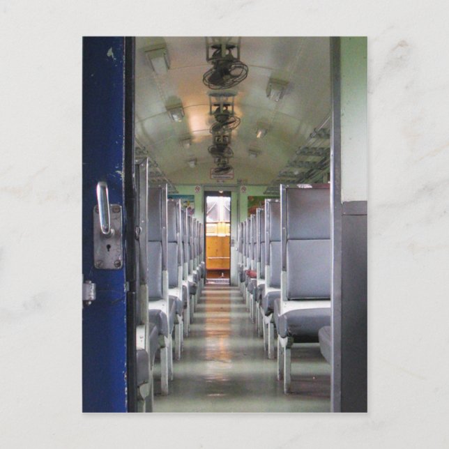Train Carriage Thailand ... Südostasien Postkarte (Vorderseite)