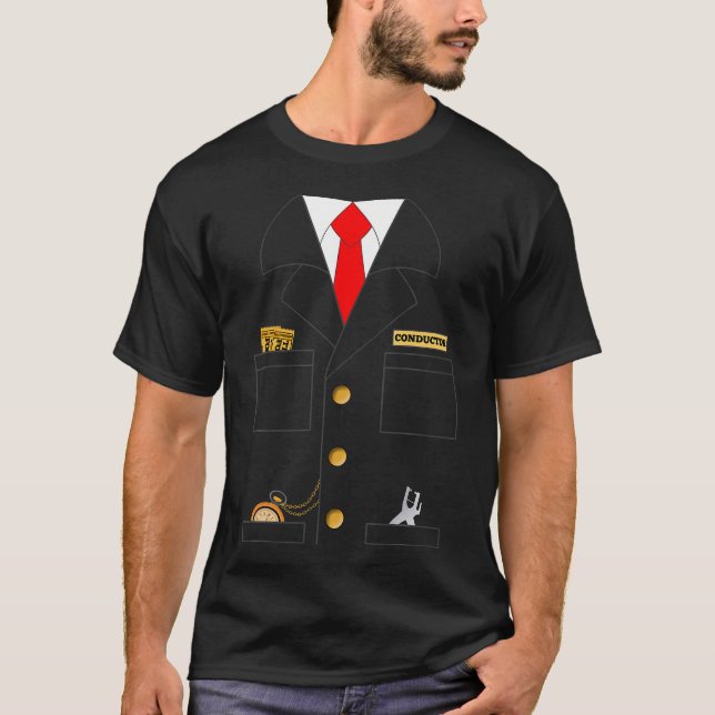 Train Conductor Shirt Kostüme Erwachsene Kinder (Vorderseite)