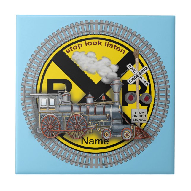 Train Crossing  Fliese (Vorderseite)