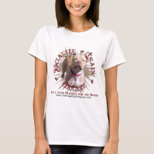 Train Educate Pitbull T-Shirt