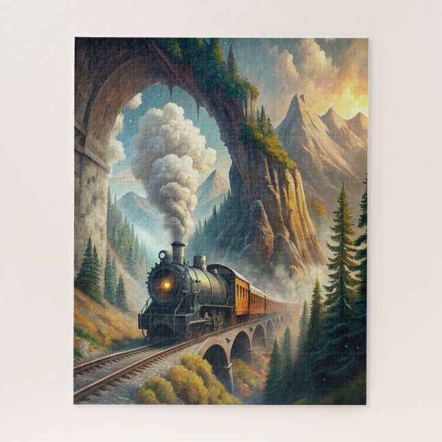 Train Fleece Blanket Puzzle (Vertikal)