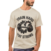 Train-Hard-T-Shirt – Motivierendes Workout-T-Shirt