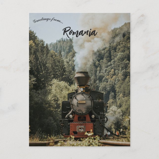 Train in Maramureș Romania Postkarte (Vorderseite)