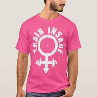 Train Insane C791 Gym Rabbit Workout Weightlifti T-Shirt