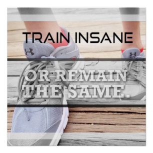 Train Insane Motivationsposter Poster