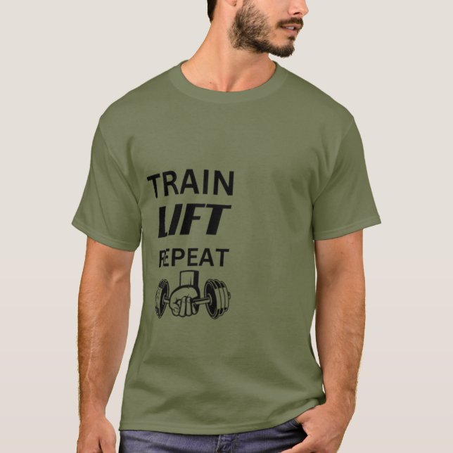 train lift repeat T-Shirt (Vorderseite)