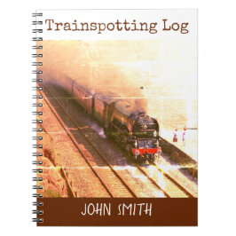 Train Log, Classic Dampfloco Tornado, Ihr Name Notizblock
