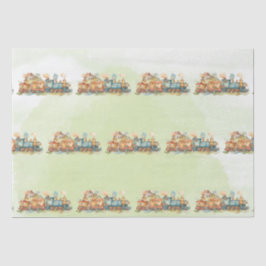 Train Motor Girl Birthday Seidenpapier