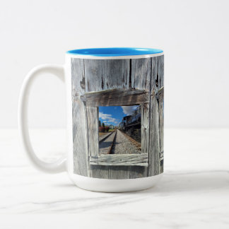 Train Mug Zweifarbige Tasse