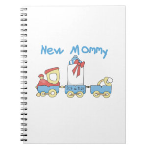 Train New Mommy Es ist ein Junge Geschenke Notizblock