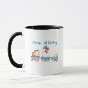 Train New Mommy of Boy Tshirts and Gifts Tasse
