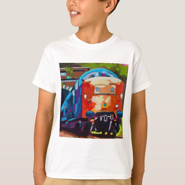 Train Painting - Gift for Train Enthusiasts T-Shirt (Vorderseite)