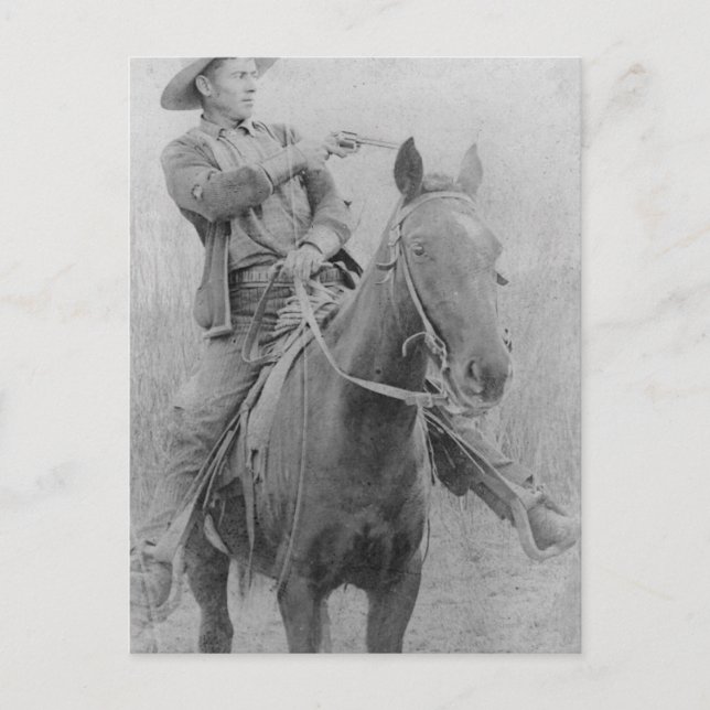 Train Robber Will "Dixon" Roberts Postkarte (Vorderseite)