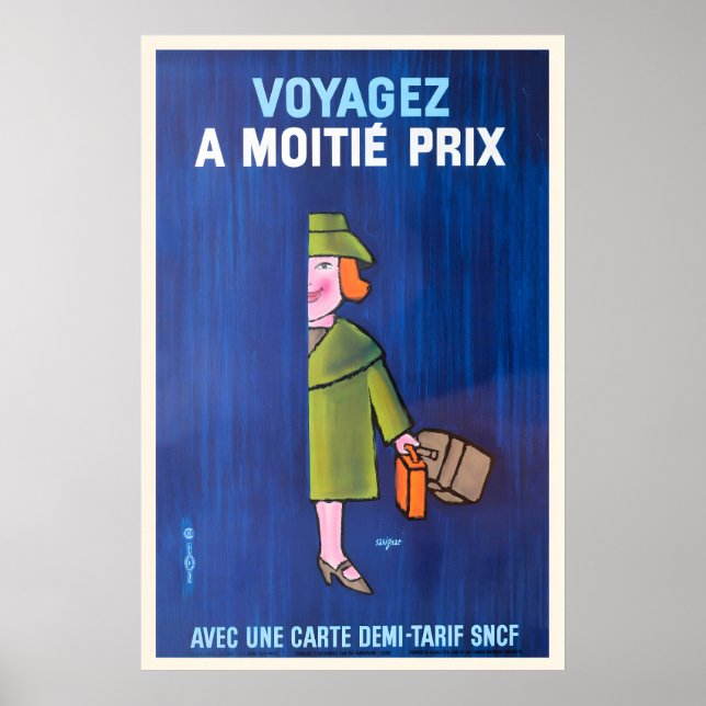 Train Travel Vintage Advertising Poster (Vorne)