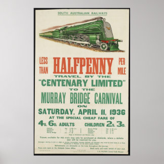 Train Vintage Travel Poster und Retro Prints