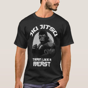 Train wie ein Beast Jiu Jitsu BJJ Grappling MIXED  T-Shirt