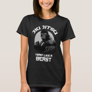 Train wie ein Beast Jiu Jitsu BJJ Grappling MIXED  T-Shirt