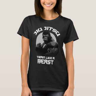 Train wie ein Beast Jiu Jitsu BJJ Grappling MIXED  T-Shirt
