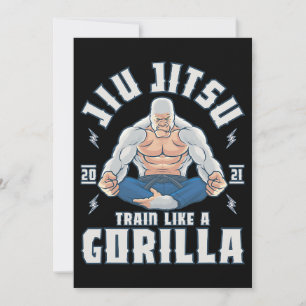 Train wie ein Gorilla BJJ Brasilianer Jiu Jitsu Einladung