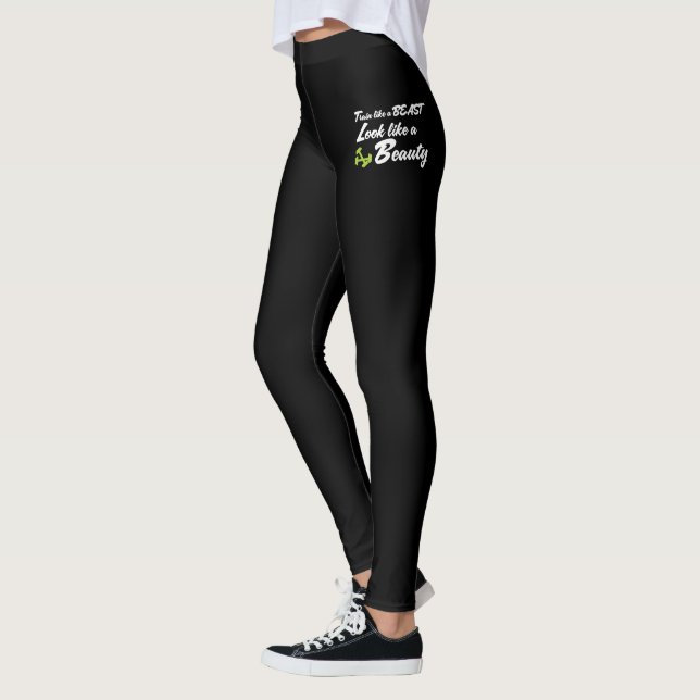 Train wie eine Fitness für die Schönheitstraining Leggings (Links)
