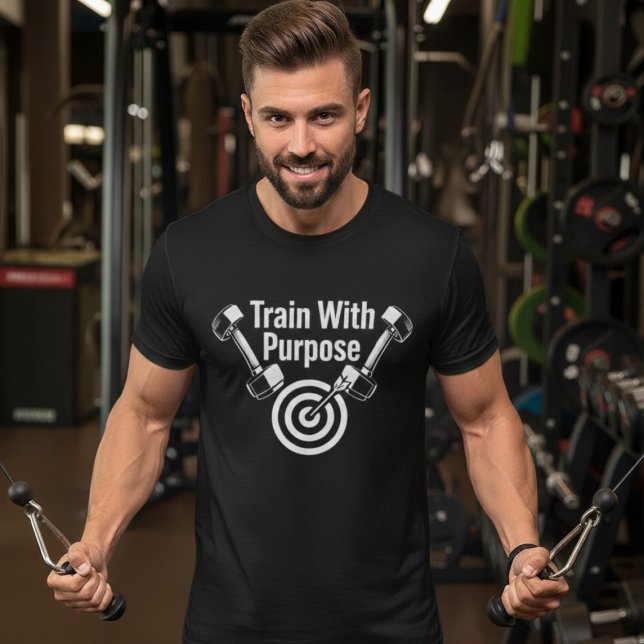 Train With Purpose – Motivational Fitness T-Shirt (Von Creator hochgeladen)