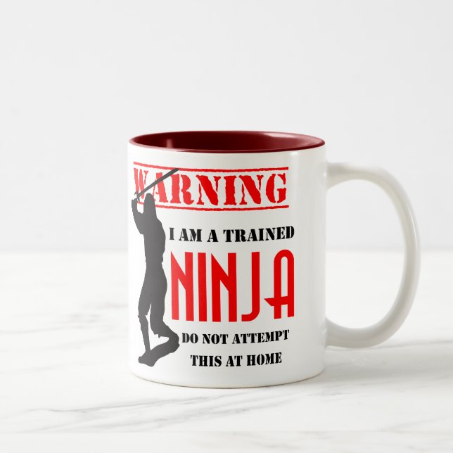 Trained Ninja Zweifarbige Tasse (Rechts)