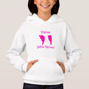 Trainee Beltie Bauer Pink Belted Galloway Kühe Hoodie
