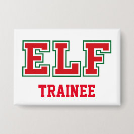 TRAINEE Christmas ELF Button