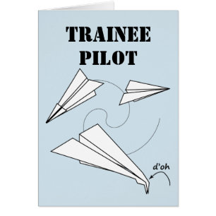 Trainee Pilot, Air Cadet, Paper Airplane