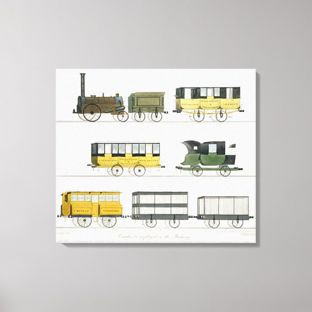 Trainer auf der Bahn, Platte 7 von "Liv. Leinwanddruck (Vorderseite)