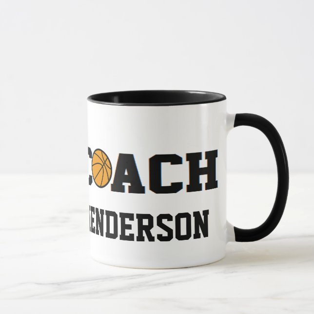 Trainer-Basketball - personalisiert Tasse (Rechts)