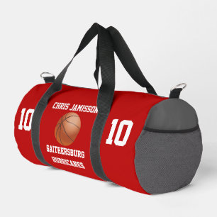 Trainer Basketball-Team Spieler Scharlachgrau Cust Duffle Bag