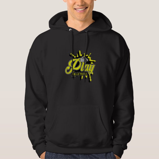 Trainer Beach Volleyball Player Play Volleyball Pr Hoodie (Vorderseite)