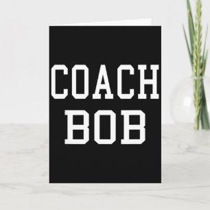 Trainer Bob Benutzerdefiniertes Fußball Soccer Bas Karte