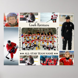 Trainer-Dankeschön-Foto-Collage-Team  Poster