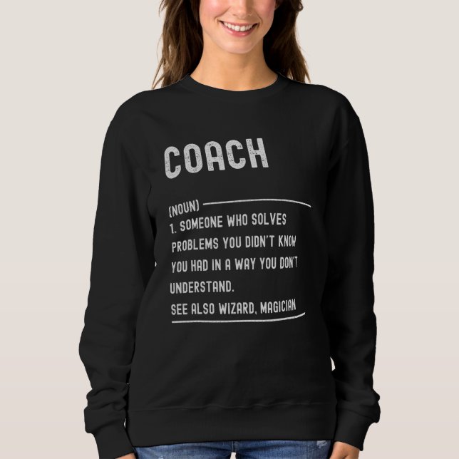 Trainer-Definitions-Shirts Lustiger Jobtitel Sweatshirt (Vorderseite)