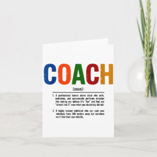 Trainer-Definitions-Trainer-Geschenk-Team-Srts-Tan Karte