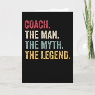 Trainer den Mann den Mythos der Legende lustig Karte