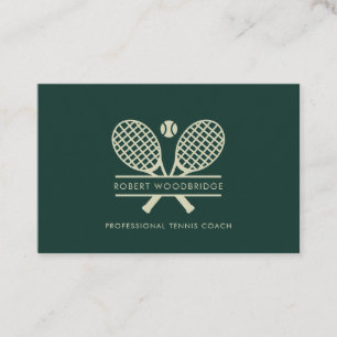 Trainer des Custom Lawn Tennis Sports Club Visitenkarte